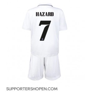 Real Madrid Eden Hazard #7 Hemmatröja Barn 2022-23 Kortärmad (+ korta byxor)